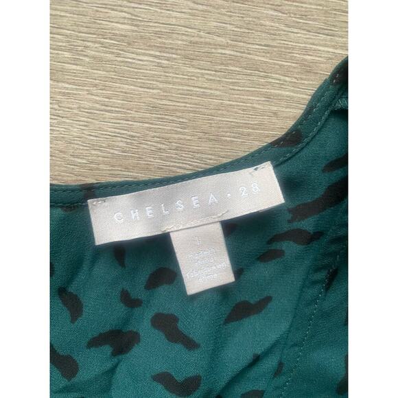 NWT Chelsea28 Green Ponderosa Leopard‎ Size Large - Picture 2 of 5